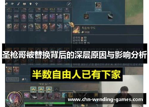 圣枪哥被替换背后的深层原因与影响分析