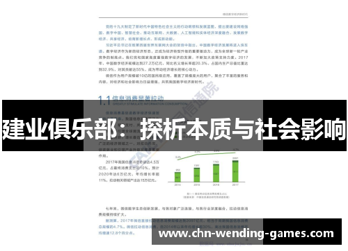 建业俱乐部：探析本质与社会影响